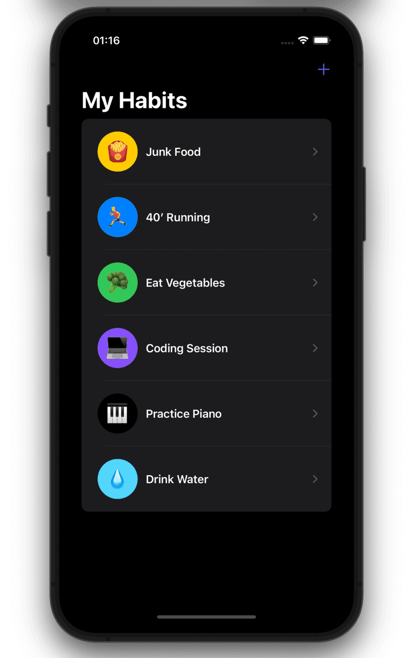 Habit Counter on iPhone and Watch